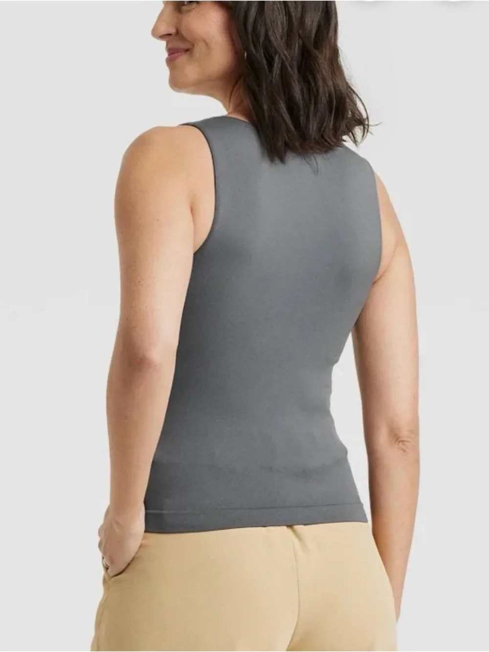 a new day charcoal gray Women's Slim Fit
Seamless Tank Top Small - Picture 2 of 8